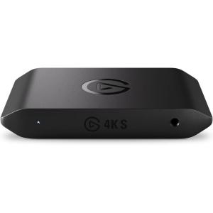 Elgato 4K S – External Capture Card for PS5, Xbox Series X/S, Switch 2, PC, Mac, iPad | 4K60, 1440p120, or 1080p240 Passthrough and Capture, HDR10, VRR, USB-C, Near-Zero Latency(4K S)