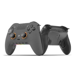 SCUF ENVISION PRO V1 (2023) COD Warzone (Light) Wireless PC Only Gaming Controller – Five Remappable G-Keys, Remappable Back Paddles, Instant Triggers, iCUE Compatible(Steel Gray)