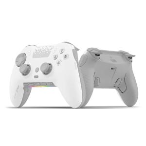 SCUF ENVISION PRO V1 (2023) COD Warzone (Light) Wireless PC Only Gaming Controller – Five Remappable G-Keys, Remappable Back Paddles, Instant Triggers, iCUE Compatible(White)