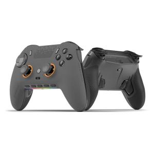 SCUF ENVISION PRO Wireless V2 (2025) PC Only Gaming Controller – Anti-Drift Thumbsticks – Five Remappable G-Keys – Remappable Back Paddles – Instant Triggers – White(Steel Gray)