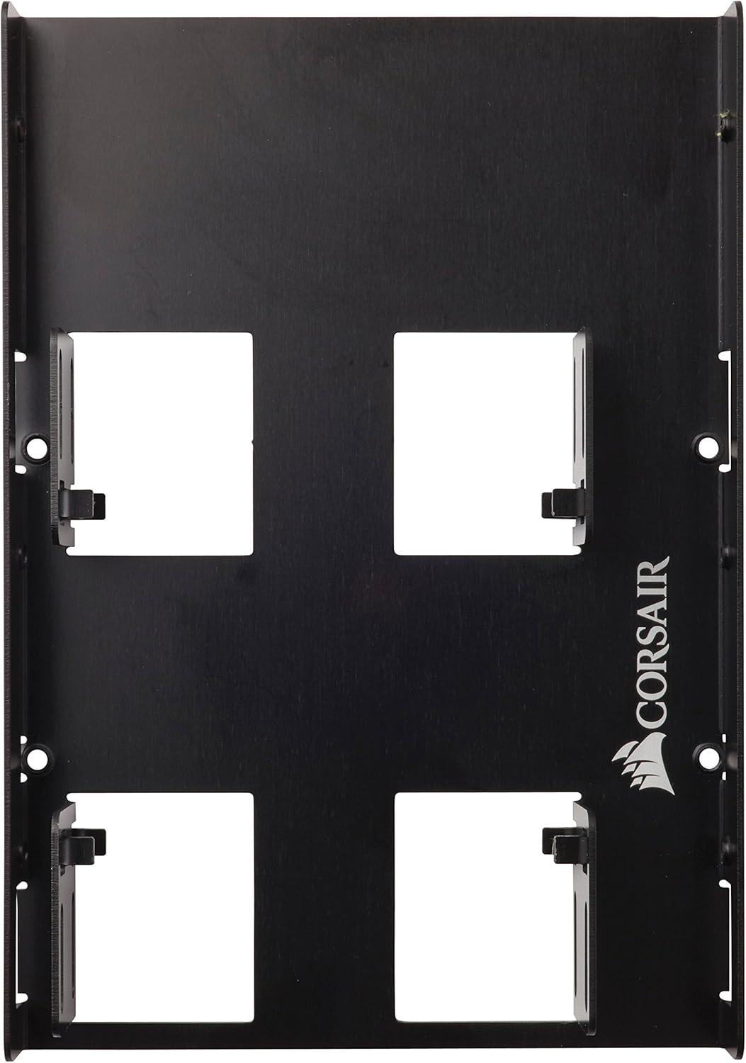 imageCorsair Dual SSD Mounting Bracket 35 Internal Drive Bay to 25 Easy Installation BlackBlack