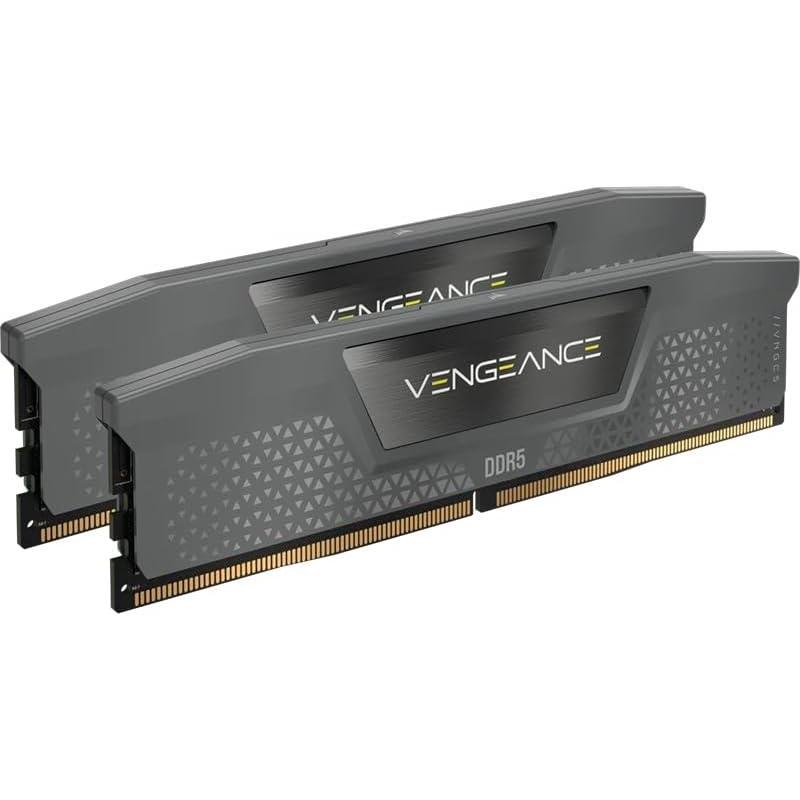 imageCORSAIR Vengeance DDR5 64GB 2x32GB Up to 6000MHz CL40 Desktop RAM Kit  AMD EXPO amp Intel XMP 30 Compatible  Gray