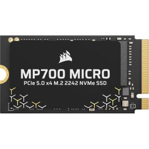 Corsair MP700 Micro 2TB PCIe 5.0 NVMe M.2 2242 SSD – Up to 10,000 MB/s Read, 8,500 MB/s Write – Gen5 Speed for Laptops & Mini PCs – Black