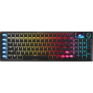 Corsair Vanguard AIR 99 Wireless Low-Profile Optical-Mechanical RGB Gaming Keyboard – QWERTY US, 99% Layout, OPX Switches, 8000Hz Hyper-Polling, Stream Deck Integration, Flashtap SOCD – White(Black)